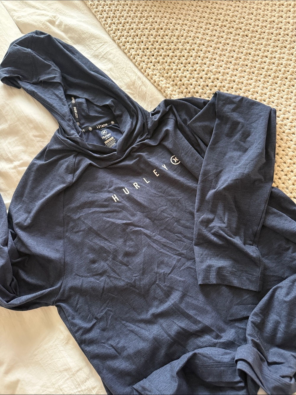 Hurley size large Navy Heather Pullover Hoodie
